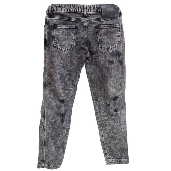 NWT 100% Auth Philipp Plein Boyfriend Cut Embellished Denim Jeans Size 30 Italy - Picture 2 of 12